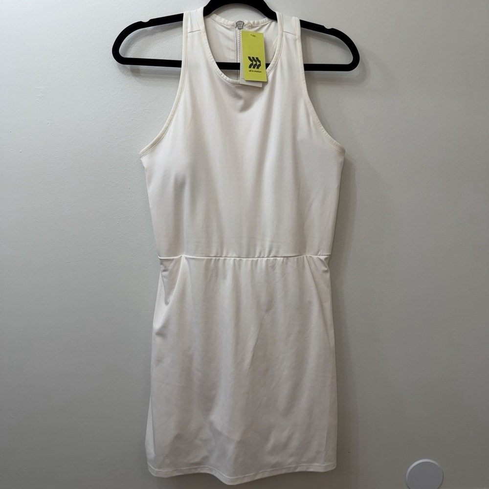 All In Motion Women's NWT Active Wear Dress With Shorts Ivory Medium Athleisure